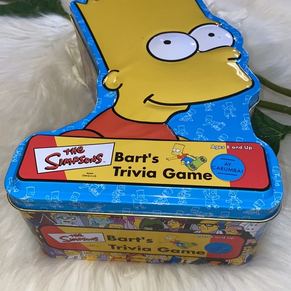 The Simpsons Bart's Trivia Game Collectible Bart Simpson Tin - Picture 5 of 15